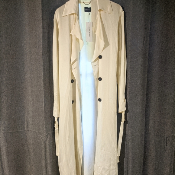 SOLD 💔💯 Magda Butrym Punta Cana Silk Trench Coat - Picture 3 of 8